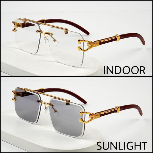 Photochromic Solar Cheetah Sunglasses with UV Protection