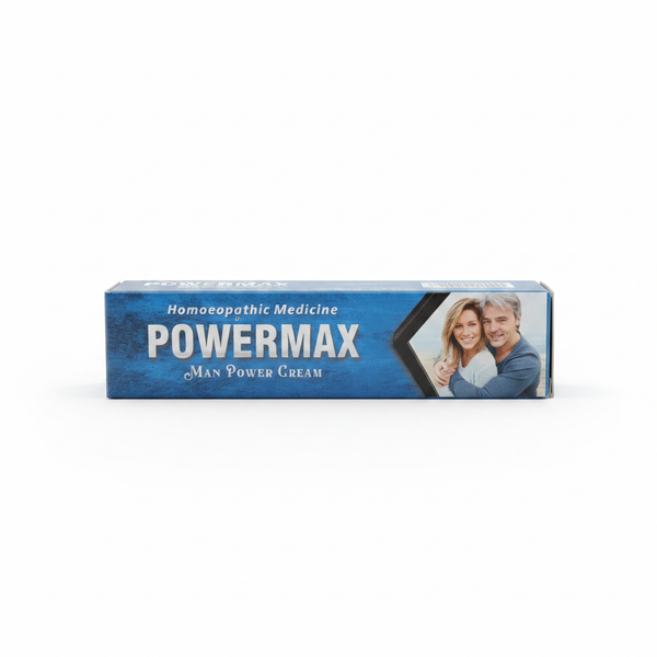 PowerMax Man Power Cream – White Background Studio Shot